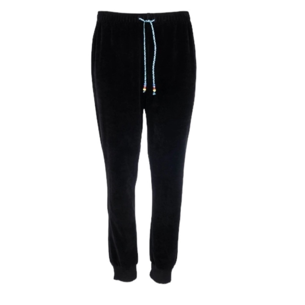 Dannijo Black Velvet‎ Joggers Size L
